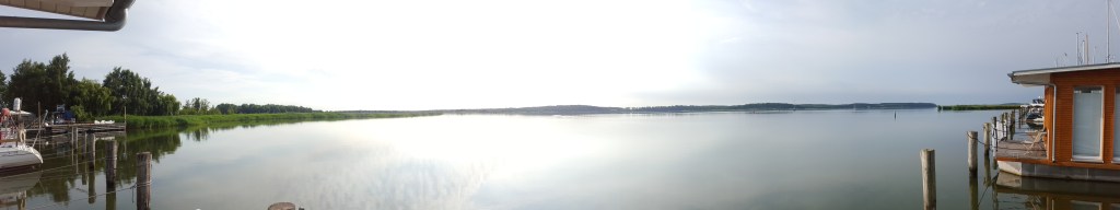Hausboot Krummin Naturhafen Ausblick Achterwasser